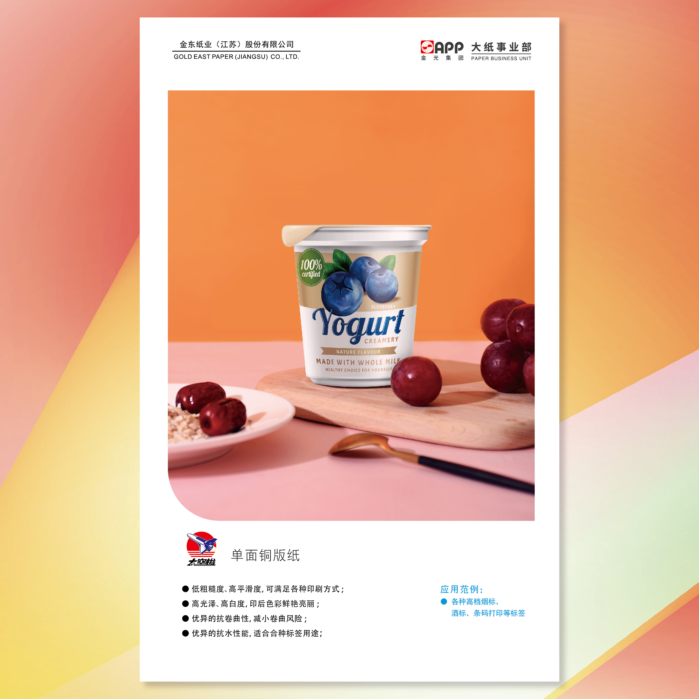 太空梭单面铜版纸